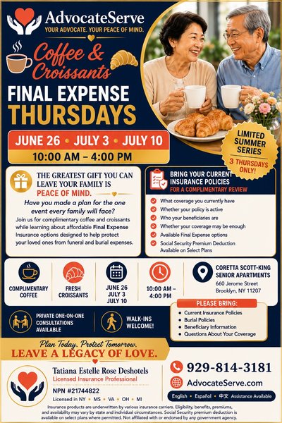 Coffee & Croissants flyer